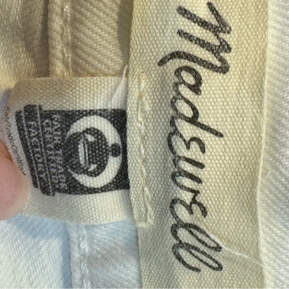 Madewell White Flare Wide Leg Jeans - Picture 3 of 3